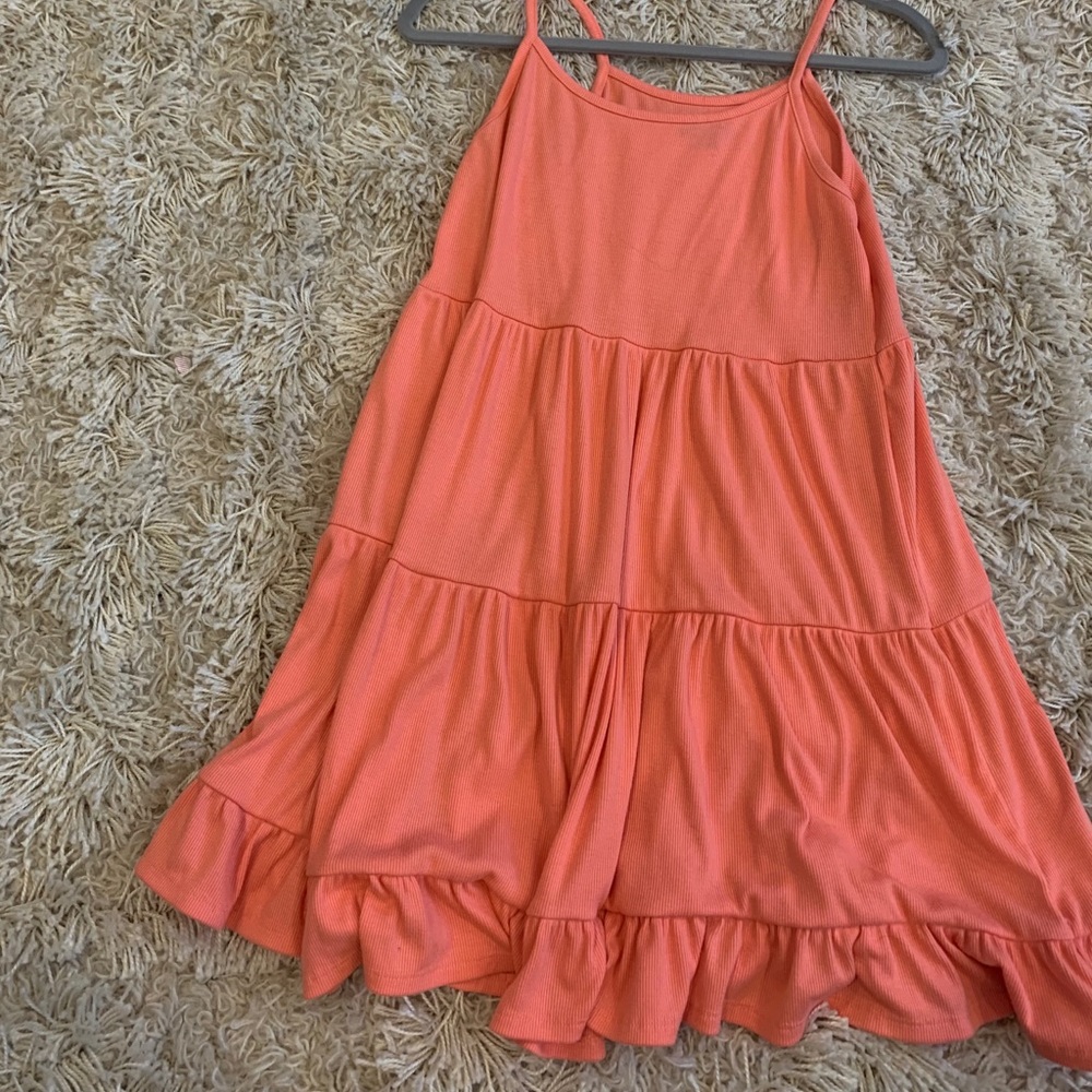 Salmon Tiered Dress